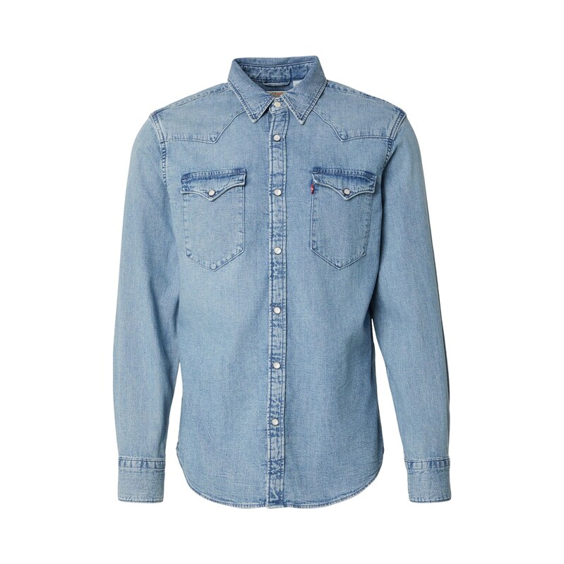LEVIS  Tričko BARSTOW WESTERN indigo