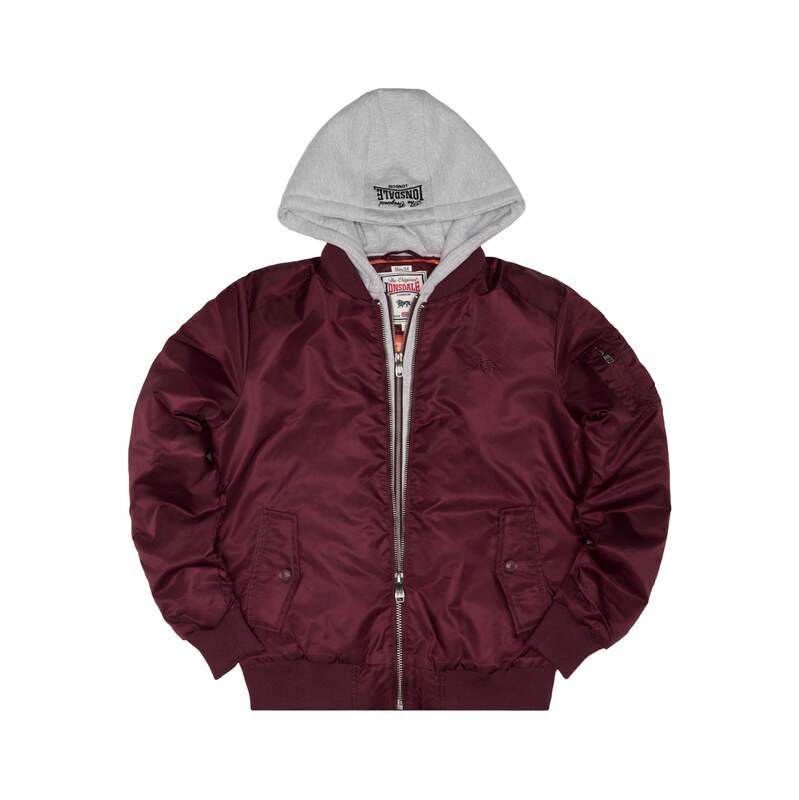 LONSDALE Zimní bunda CLIFTON ALL SEASONS tmavě červená