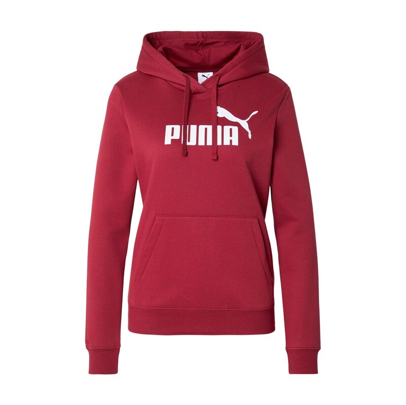PUMA Sportovní mikina Ess No. 1 tmavě růžová / bílá