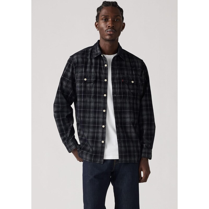 LEVIS  Košile Jackson Worker šedá / černá / bílá
