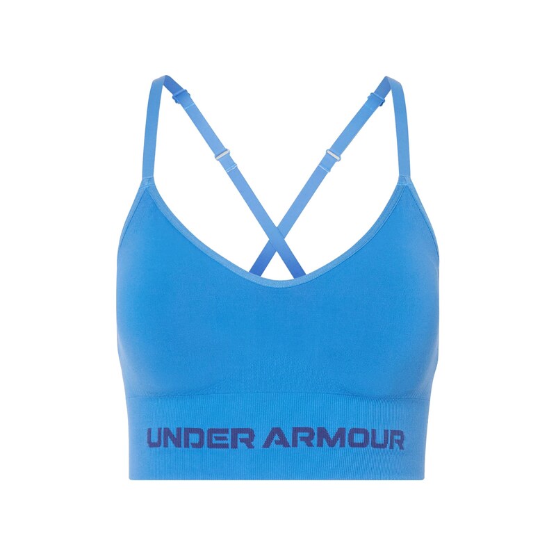 UNDER ARMOUR Sportovní podprsenka Vanish Seamless azurová /
