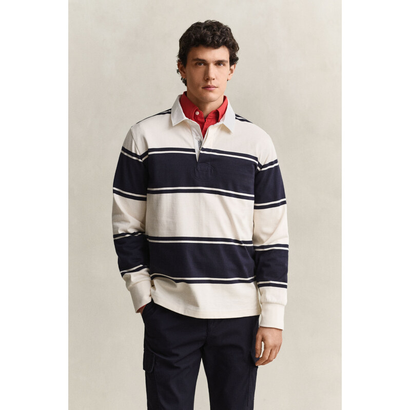 POLOKOŠILE GANT STRIPED RUGGER EVENING BLUE