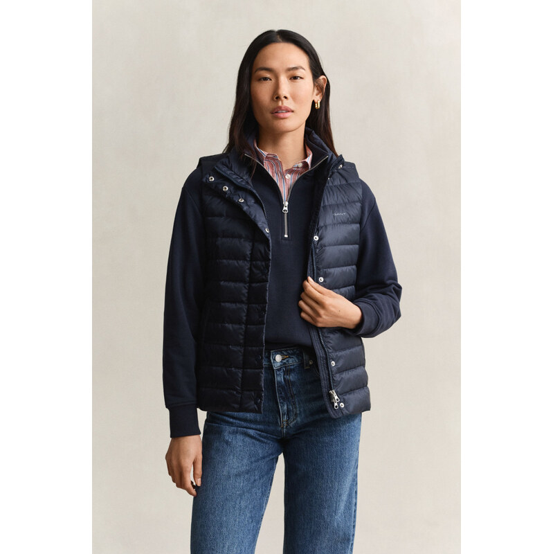 VESTA GANT LIGHT DOWN VEST EVENING BLUE