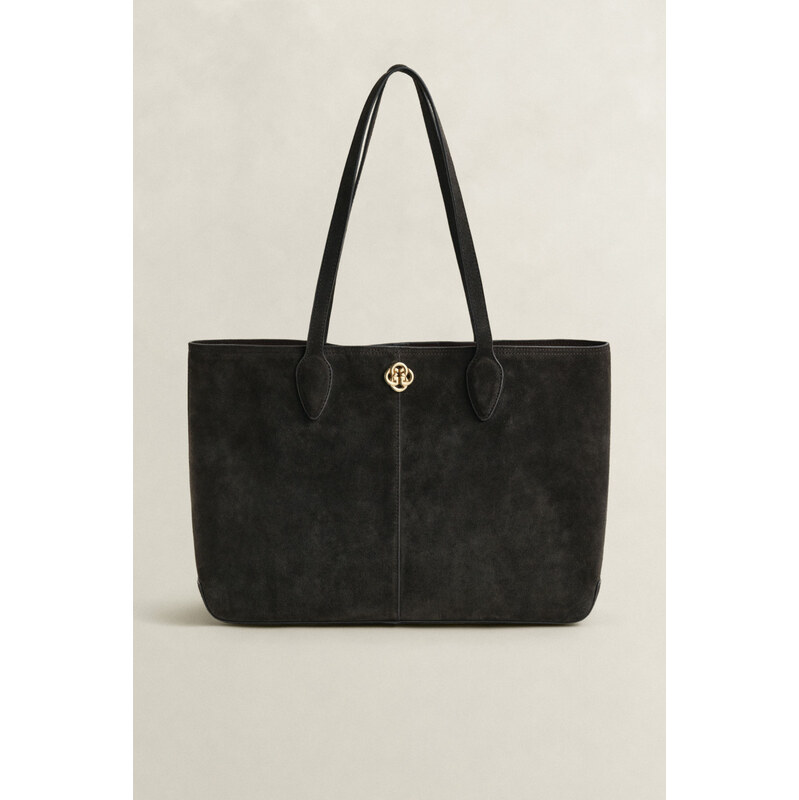TAŠKA GANT SUEDE TOTE BAG DEEP BROWN