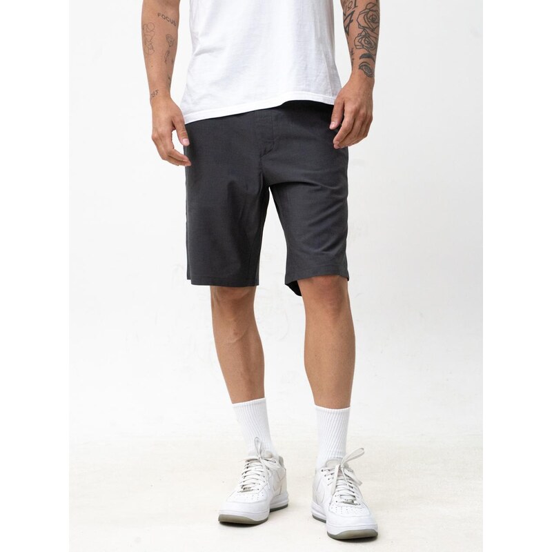 Pánské látkové kraťasy tmavě šedé Iriedaily Golfer Chambray