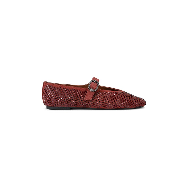 Kurt Geiger London baleríny kožené Mayfair Ballet Flat Wine