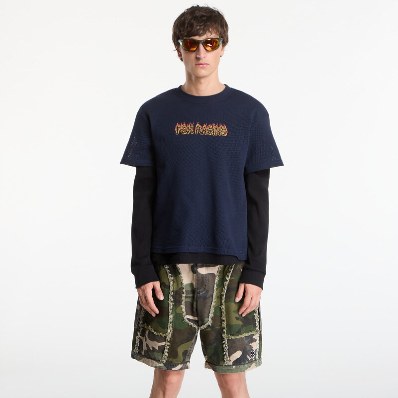 FOX LAB Tričko FOX Double Layer LS Top Navy L
