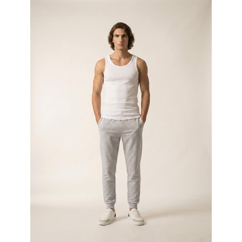 Sinsay - Kalhoty Jogger slim fit - šedá