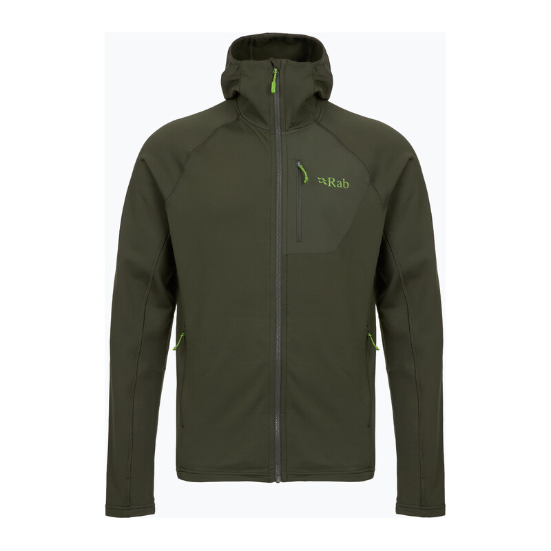 Pánská mikina Rab Superflux Hoody army QFE-89