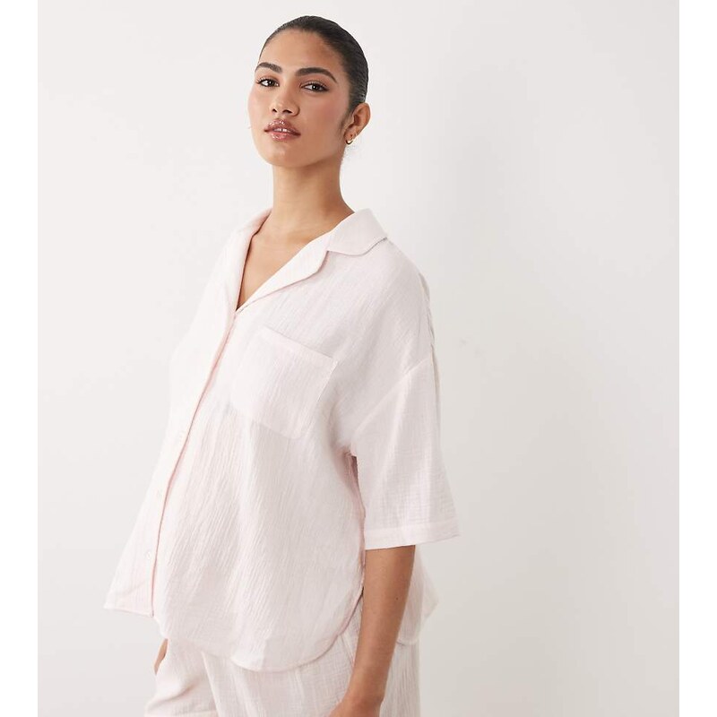 ASOS Maternity ASOS DESIGN Maternity cotton gauze short sleeve