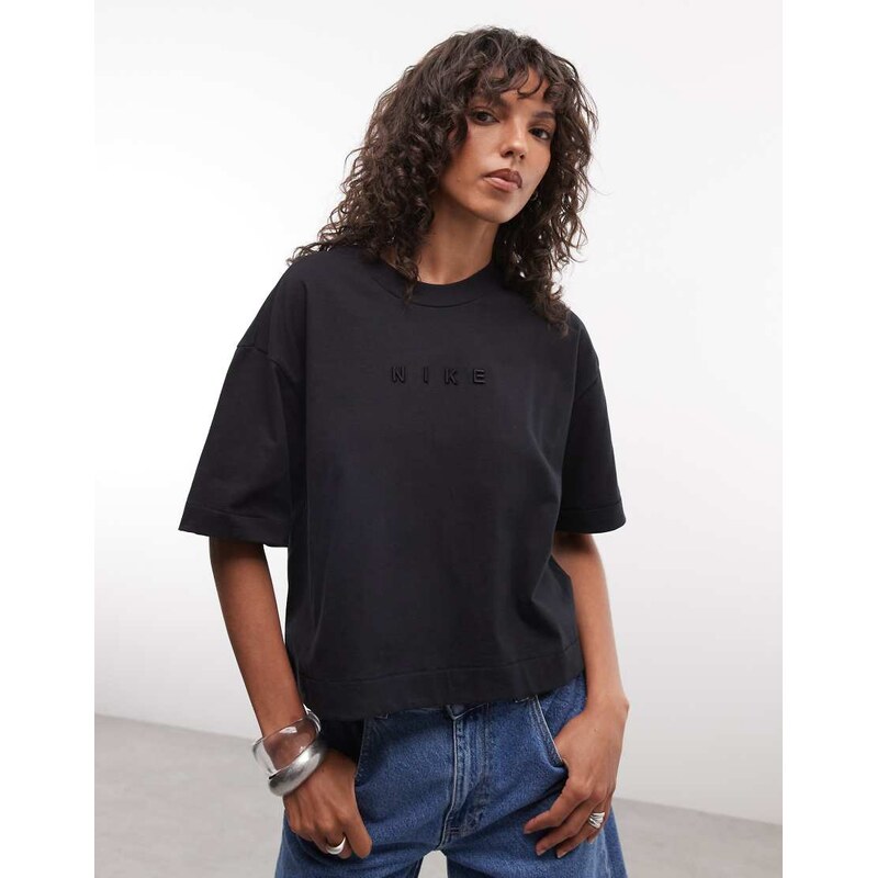 Nike Luxe boxy t-shirt in black
