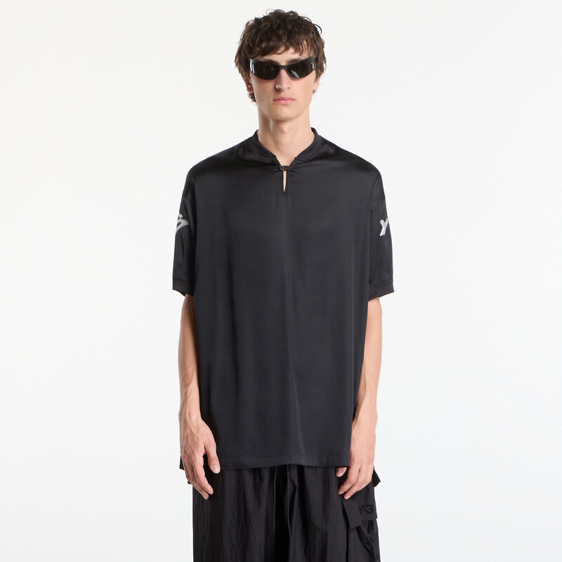 Dres Y-3 Liquid Logo Satin Jersey UNISEX Black L