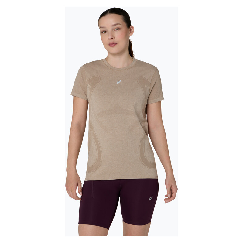 Dámské běžecké tričko Asics Road Seamless Ss Top greige