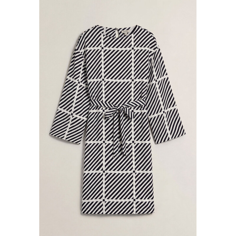 ŠATY GANT FLUID PRINTED TWILL DRESS MARINE
