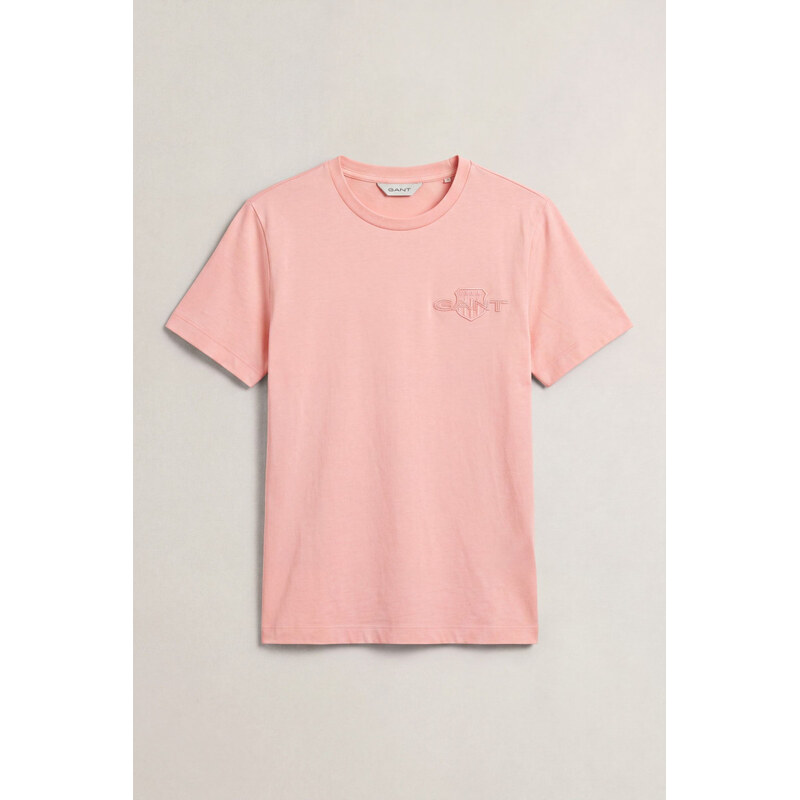 TRIČKO GANT REG TONAL SHIELD SS T-SHIRT LILLY PINK