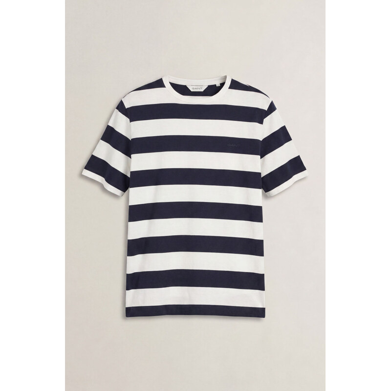 TRIČKO GANT BRETON STRIPED SS T-SHIRT EVENING BLUE