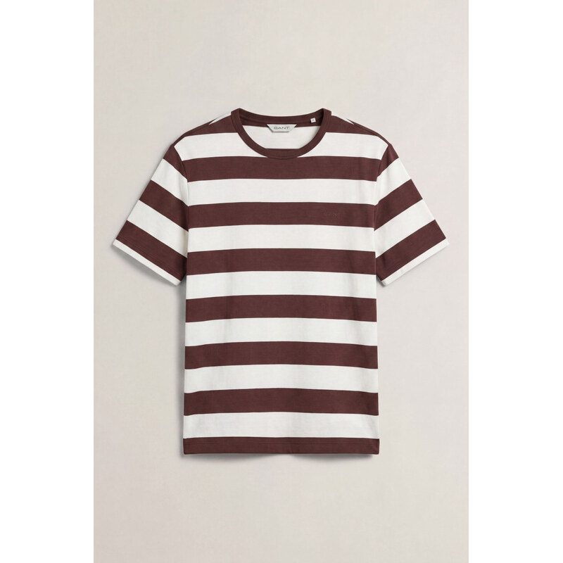 TRIČKO GANT BRETON STRIPED SS T-SHIRT FRESH SOIL