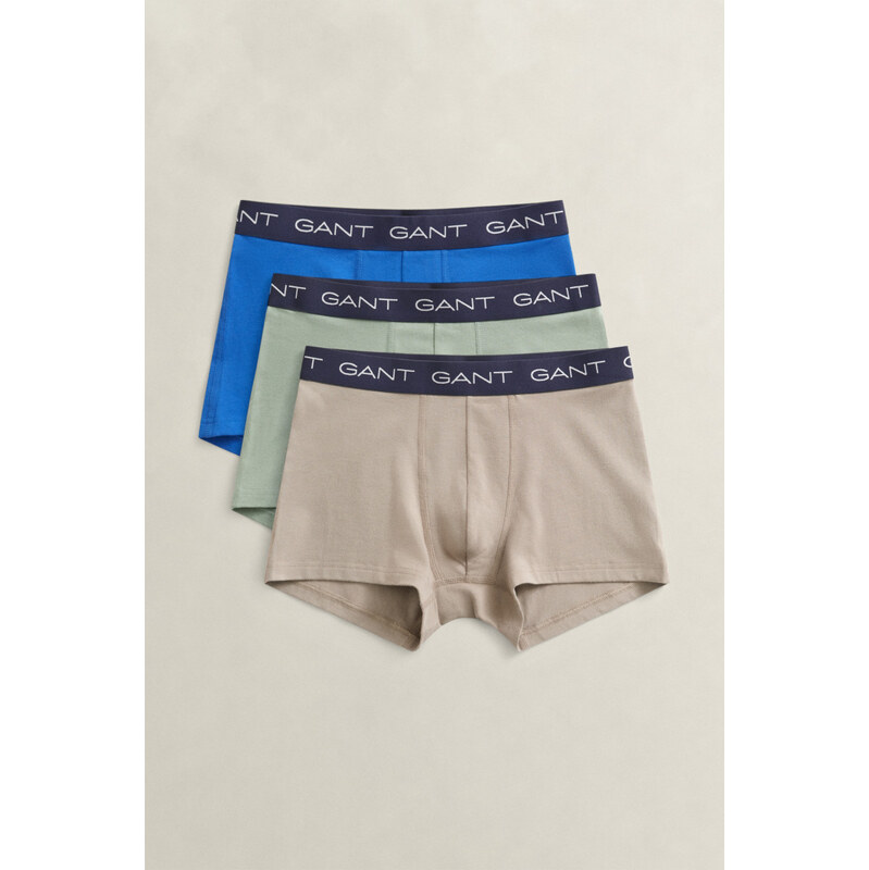 SPODNÍ PRÁDLO GANT TRUNK 3-PACK MIST TAUPE