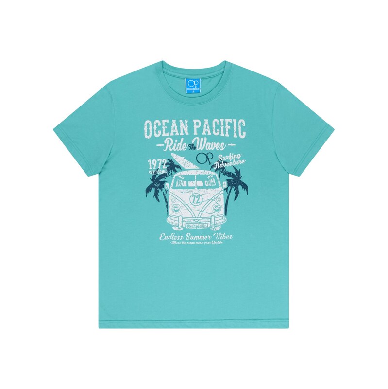 Ocean Pacific Tričko Twinny námořnická modř / aqua modrá / bílá