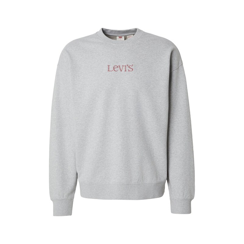LEVIS  Mikina SUNSET světle šedá / bordó