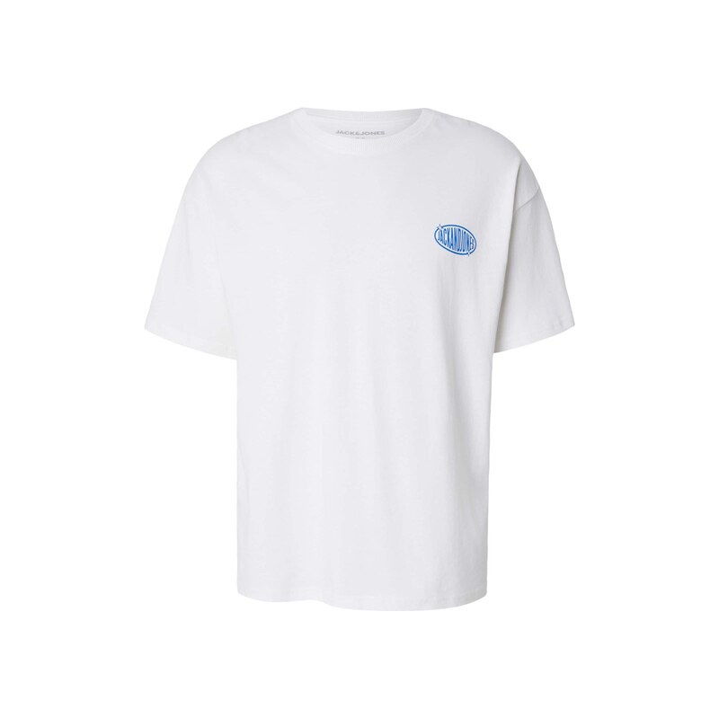JACK & JONES Tričko JJLEGACY světlemodrá / smaragdová /