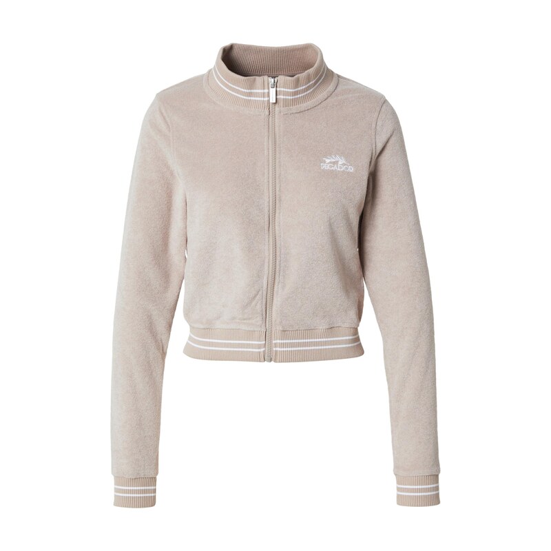 Pegador Přechodná bunda Anastasia cappuccino / bílá