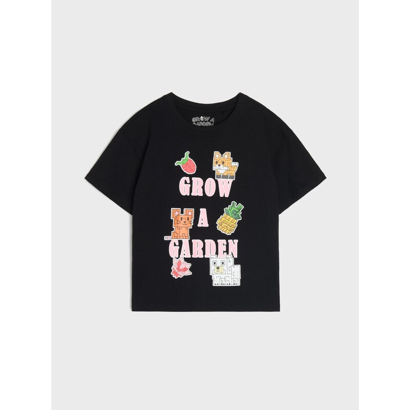 Sinsay - Bavlněná košilka s potiskem Grow a Garden Roblox -