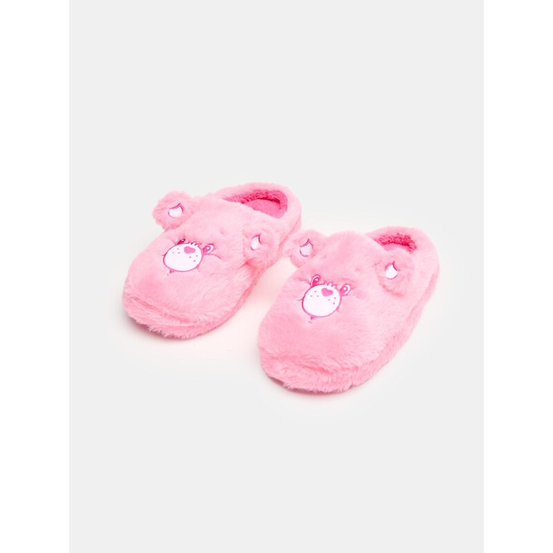 Sinsay - Plyšové pantofle Care Bears - růžová
