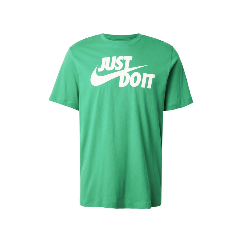 Nike Sportswear Tričko Swoosh zelená / bílá