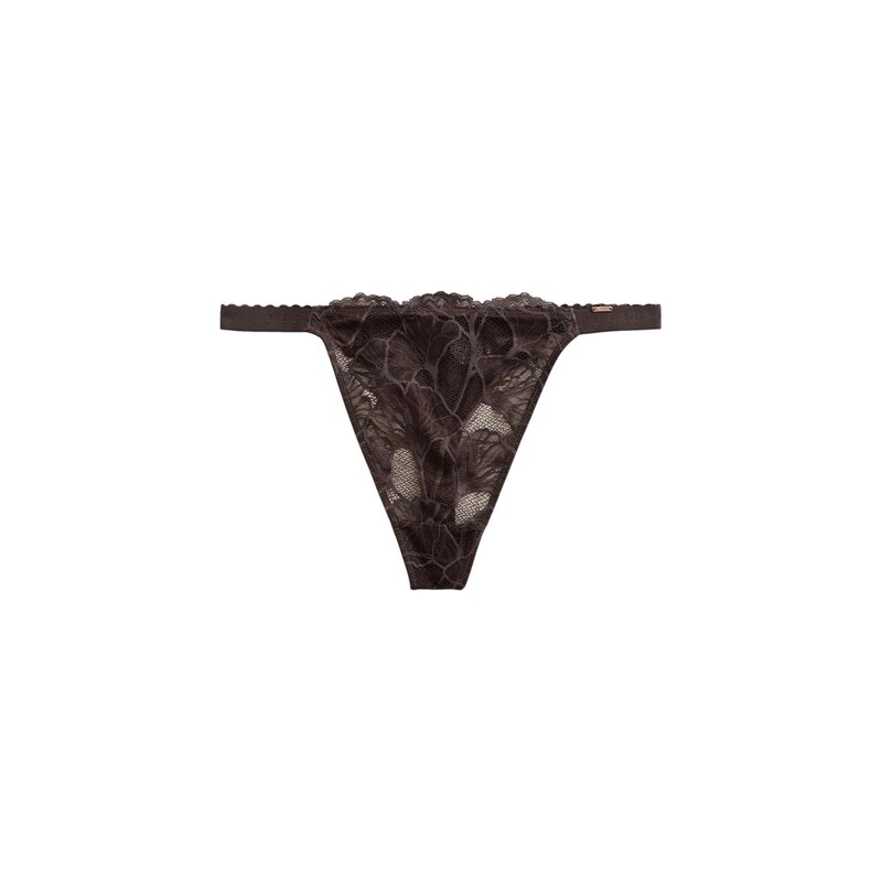 Lipsy Tanga tmavě hnědá