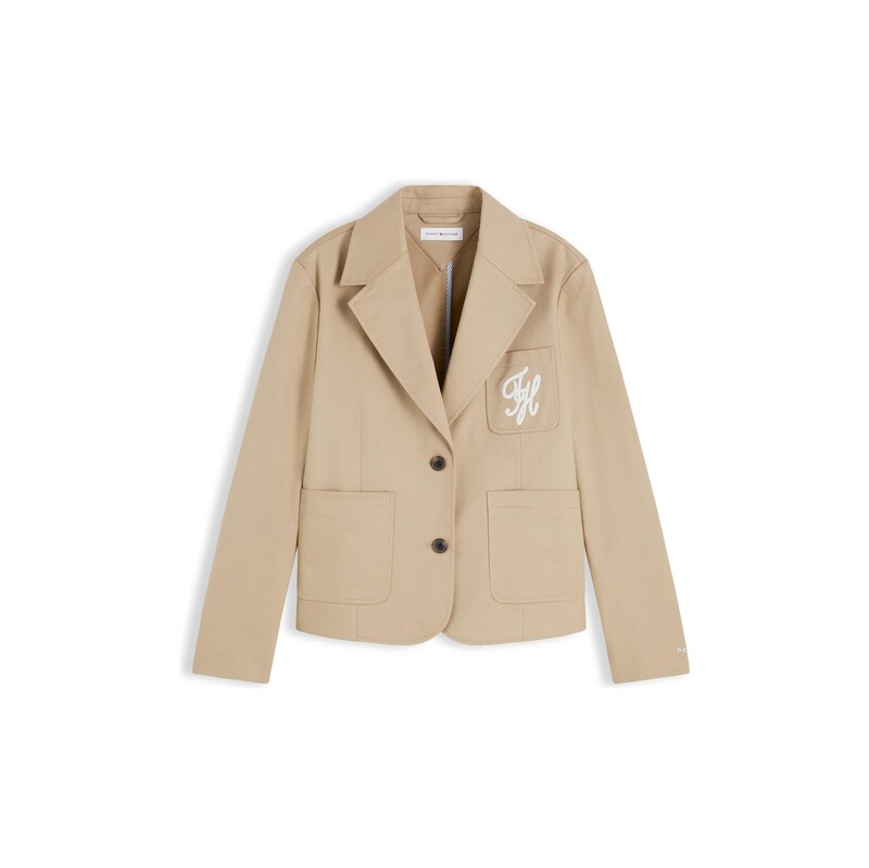 TOMMY HILFIGER Blejzr béžová / bílá