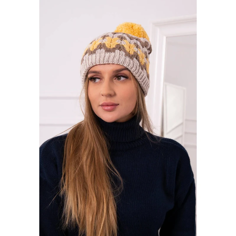 Kesi Dámská kšiltovka Laila K283 světle béžová+cappuccino