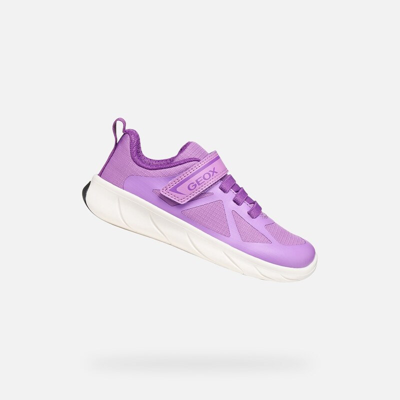 Fialové dívčí barefoot tenisky Geox Foot-run - Holky