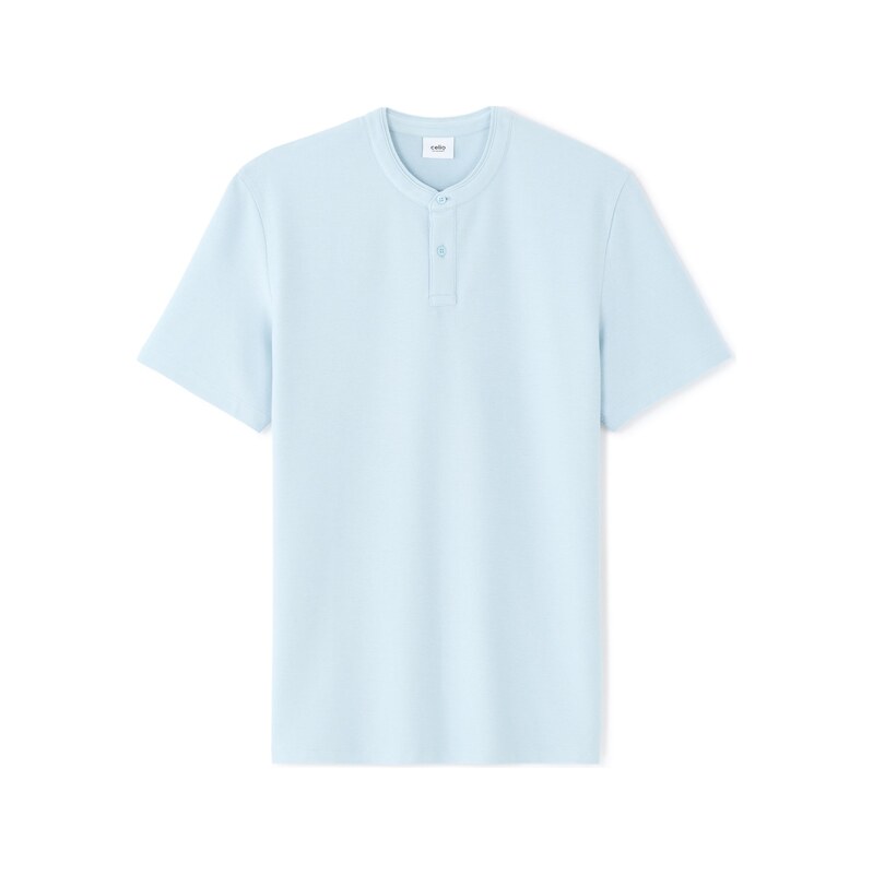 Celio modré pánské polo triko Gesohel
