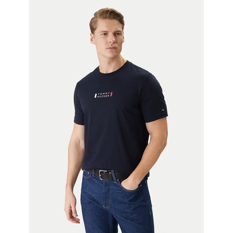 Tommy Hilfiger pánské tmavě modré tričko
