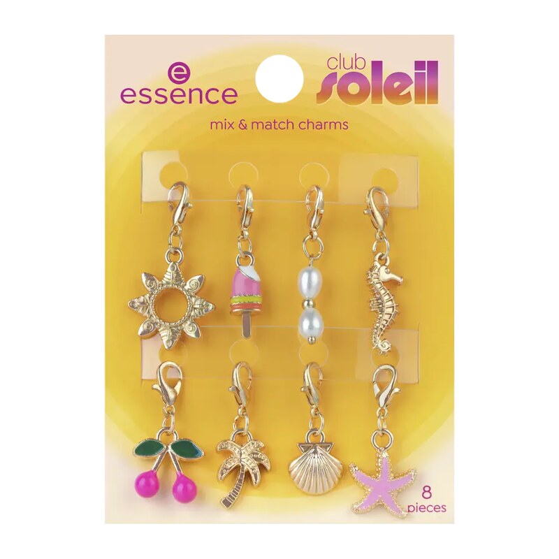 essence Sada přívěsků Club Soleil 01 Charm Me Maybe?!