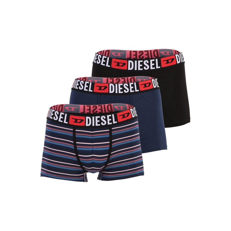 DIESEL Boxerky námořnická modř / červená / černá / bílá