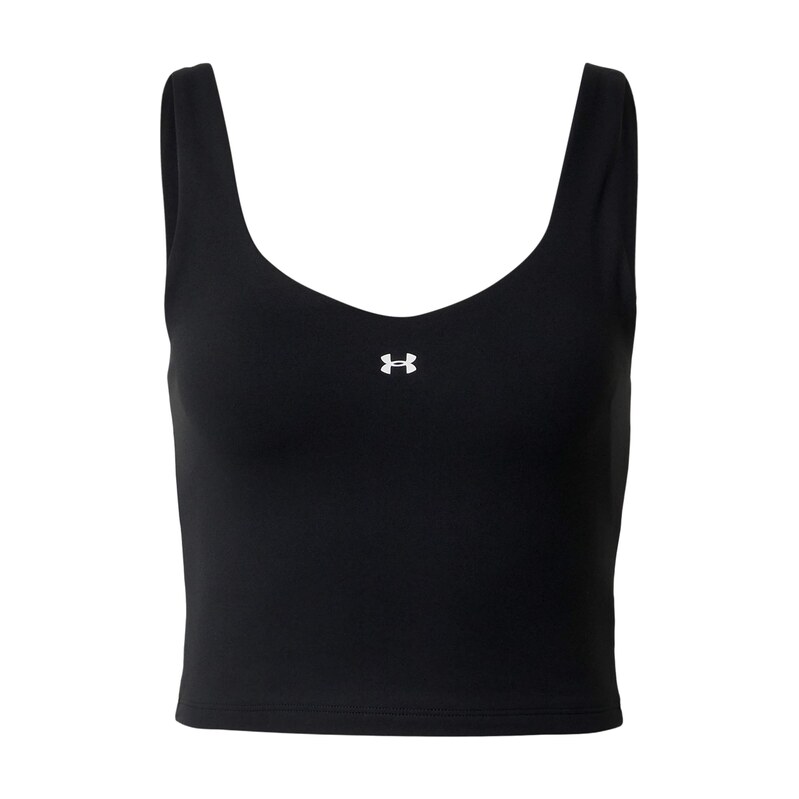 UNDER ARMOUR Sportovní top Motion černá / bílá