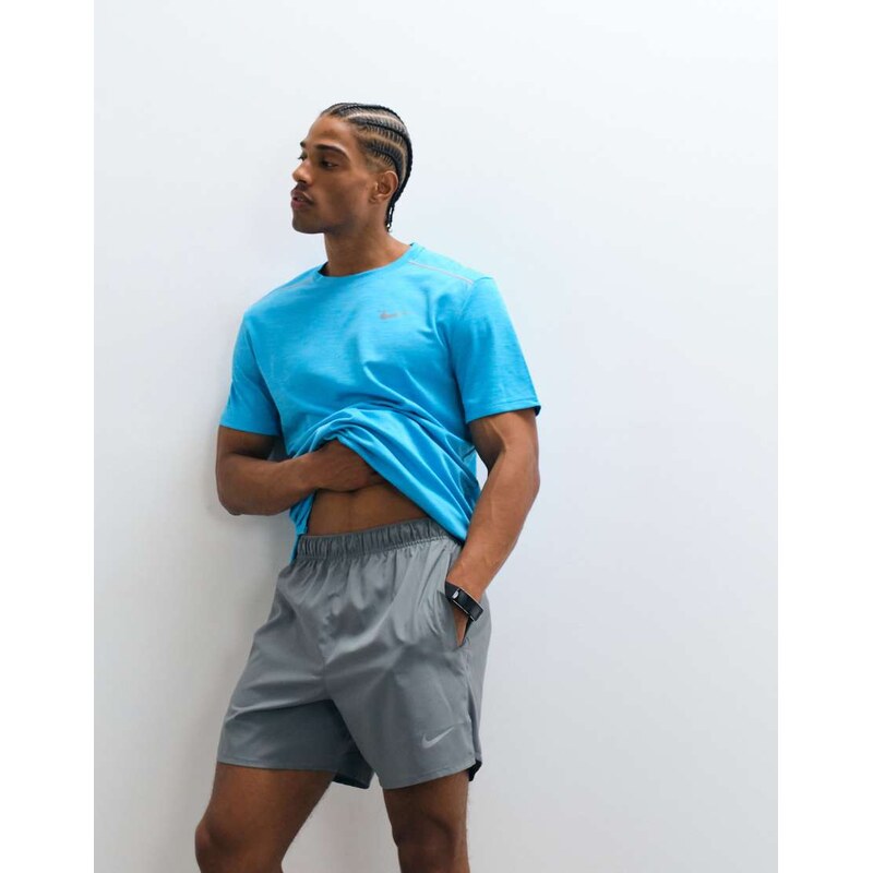 Nike Running Challenger Dri-FIT 5 inch shorts in grey