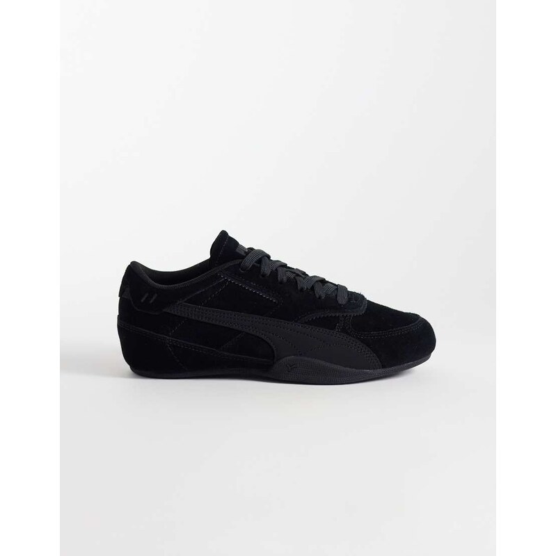 Puma Bella Mina suede trainers in all black