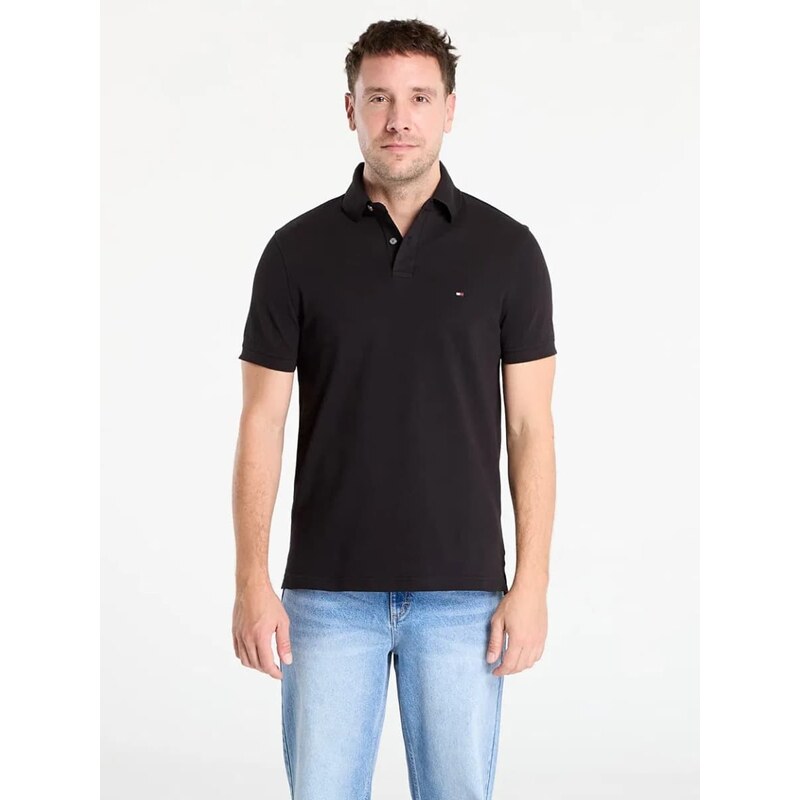 Tommy Hilfiger pánské černé polo tričko