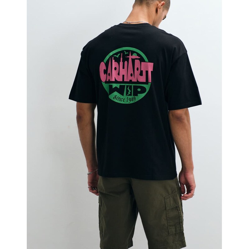 Carhartt WIP luggage label back print t-shirt in black