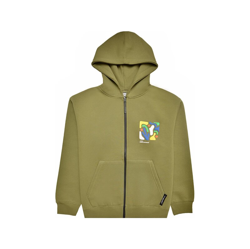 Irasuto Studios Mikina modrá / žlutá / khaki / světle zelená