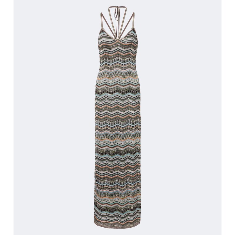 Missoni ZigZag lamÃ maxi dress