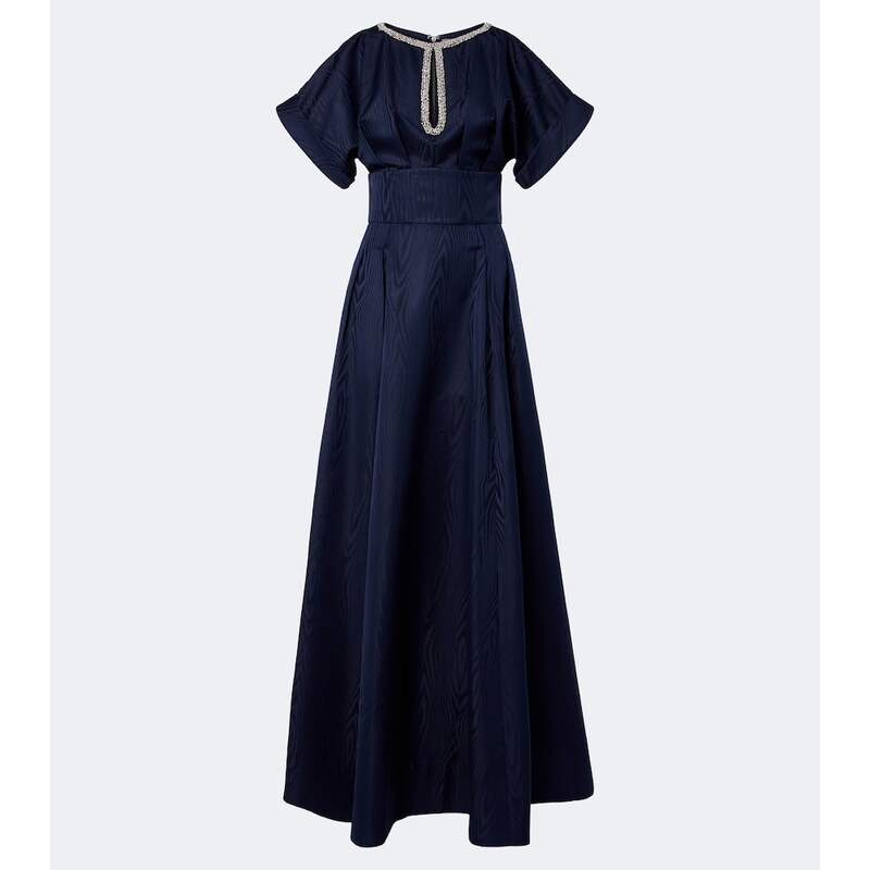 Rebecca Vallance Sapphire embellished taffeta gown