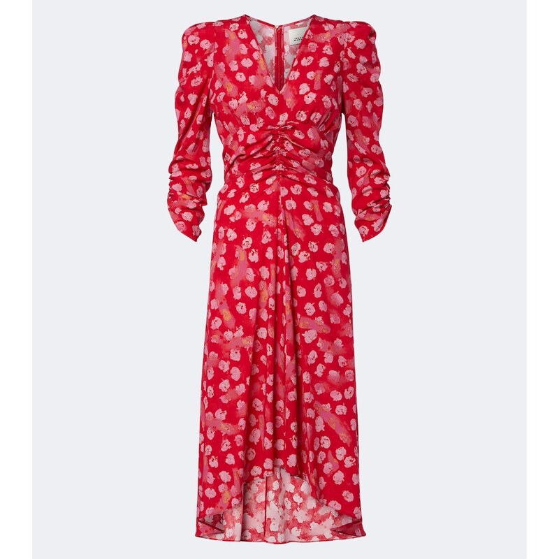 Isabel Marant Albini floral silk-blend midi dress