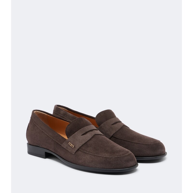 Tods Suede penny loafers