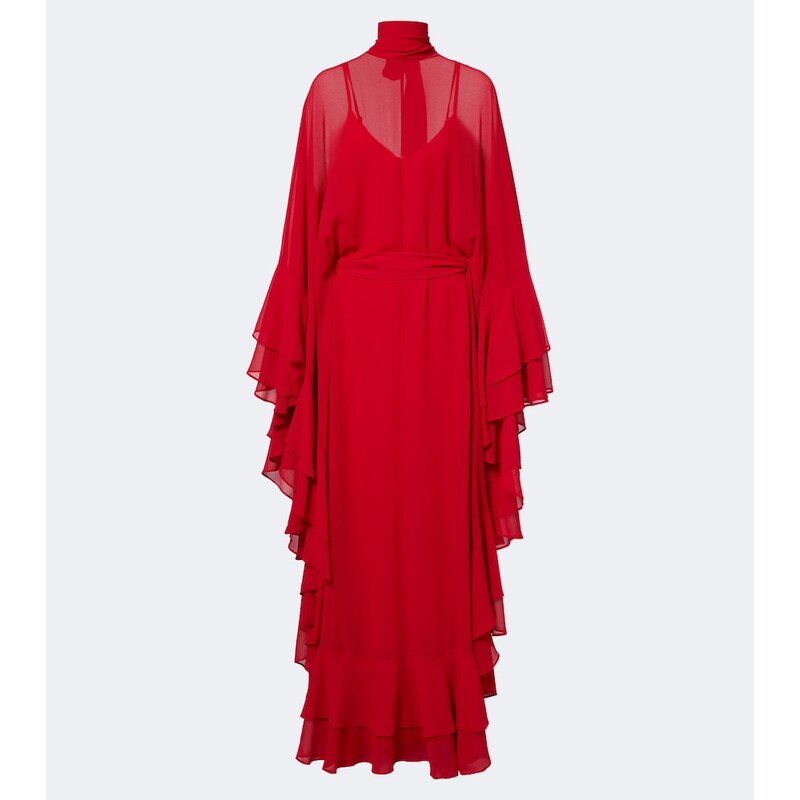 De La Vali Socorro chiffon maxi dress