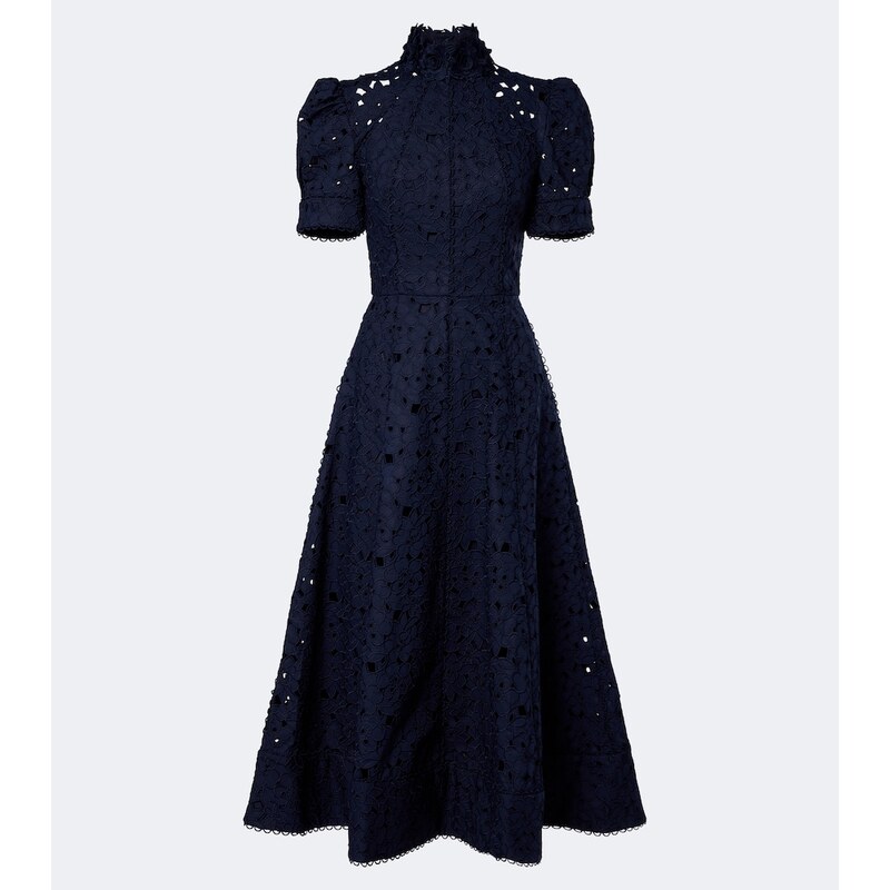 Rebecca Vallance Kitsu broderie anglaise cotton midi dress
