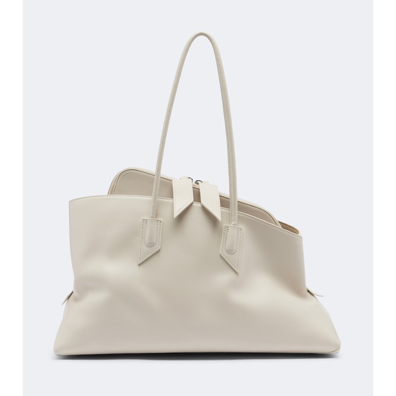 The Attico La Passeggiata Medium leather tote bag